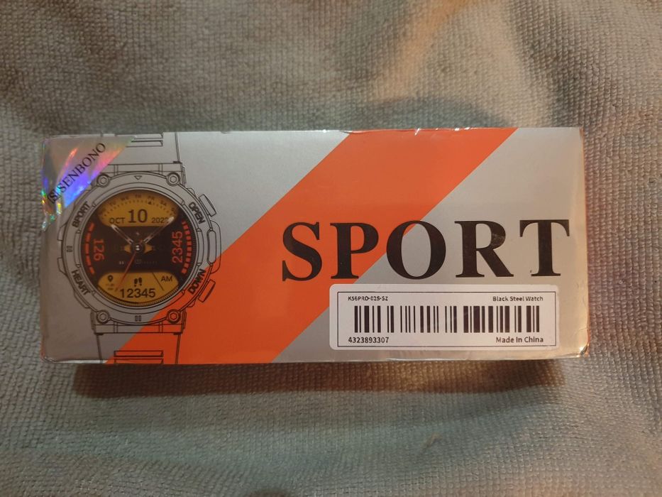 Magnifico SSmartwatch marca Senbono Estilo Militar