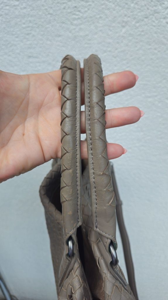 Torebka Shoperka Bottega VENETA skóra naturalna