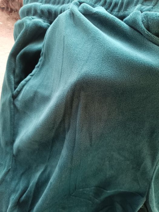 Dresy dres welurowy kolory brązowy szary czarny s m xl l spodnie