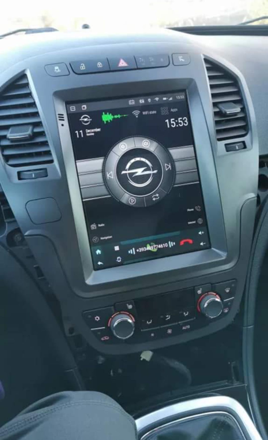 Rádio Android 12 com GPS Opel Insignia Tipo Tesla (Novo)
