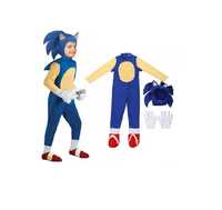 strój SONIC przebranie kostium halloween cosplay rozmiar S,M,L