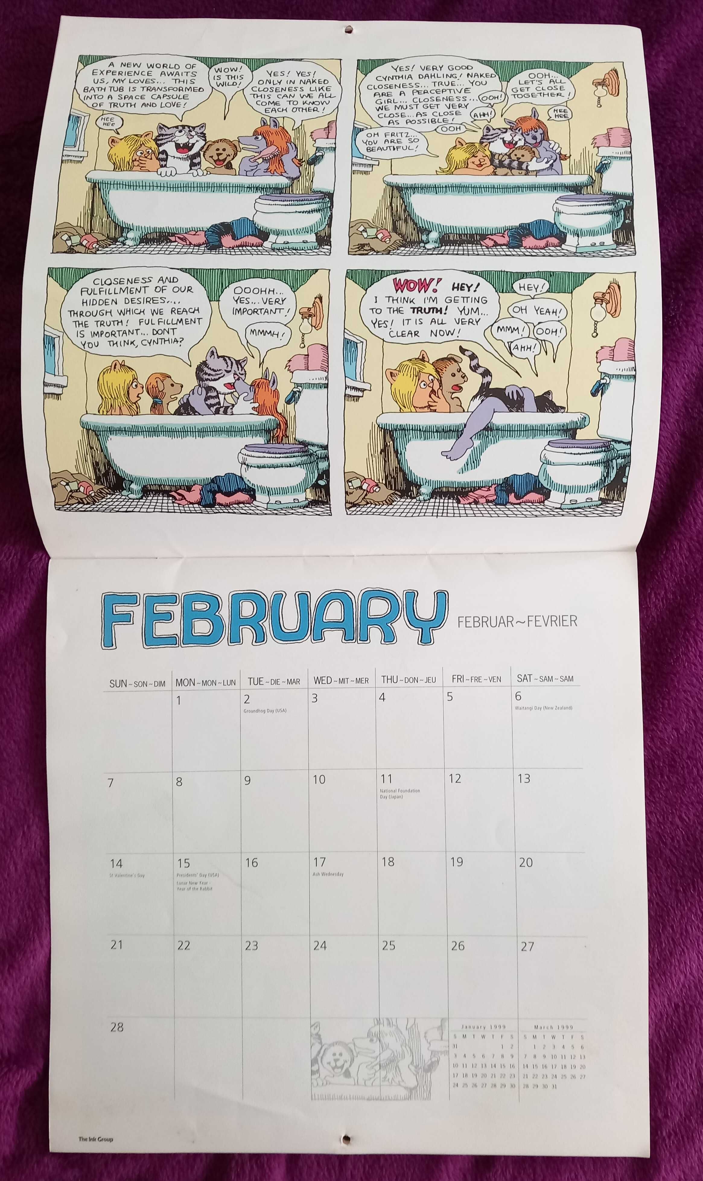 Robert Crumb Calendar [ano de 1999]