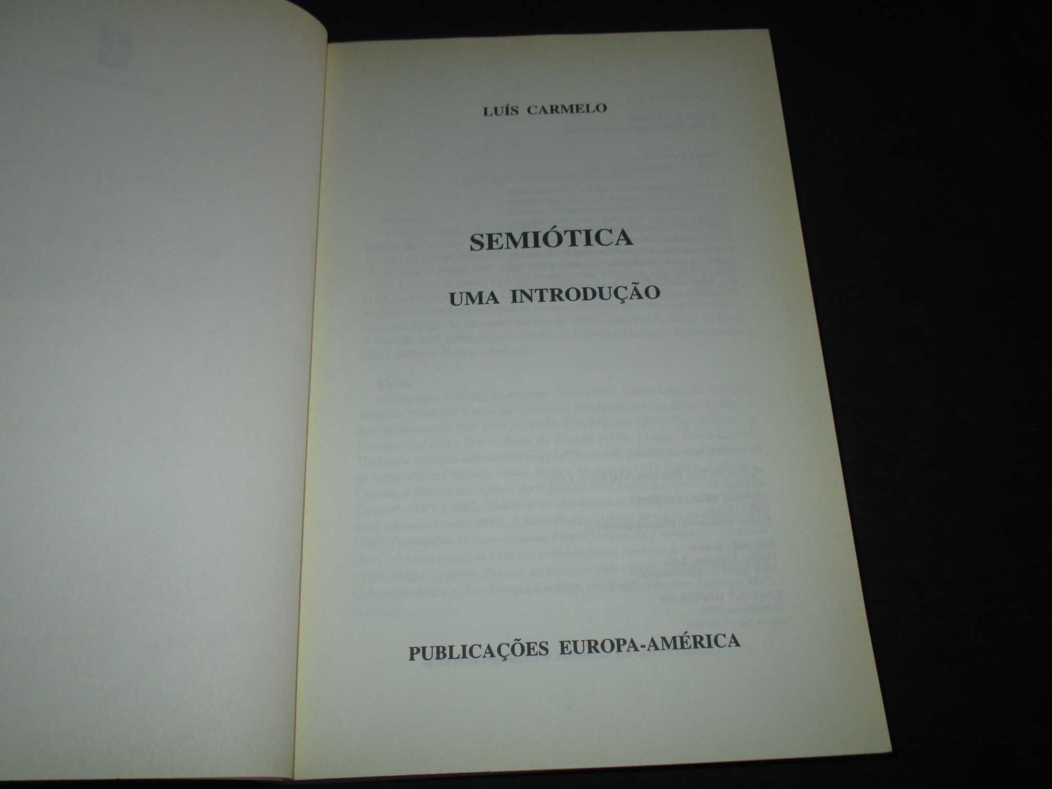 Livro Semiótica Uma Introdução Luís Carmelo