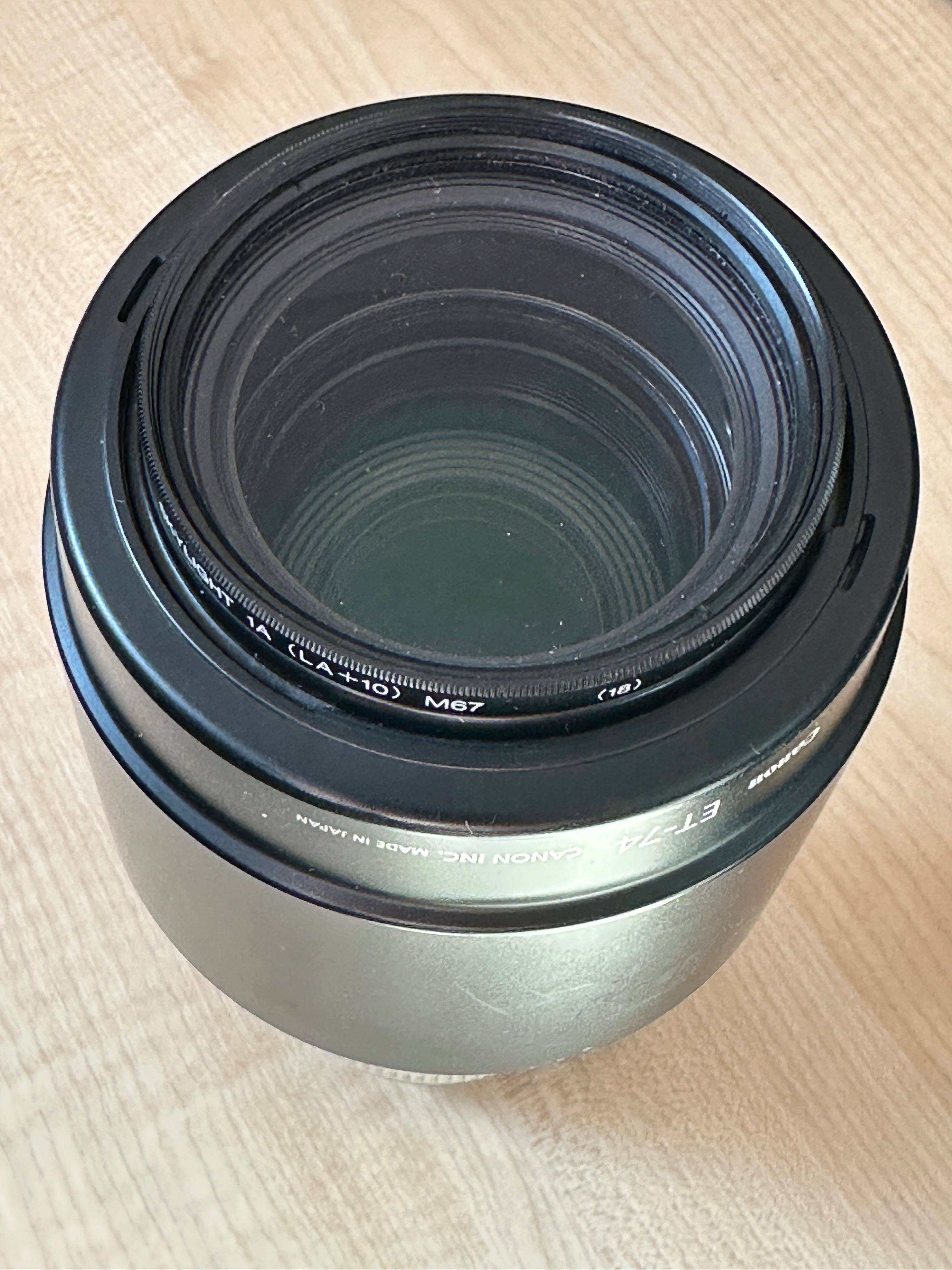 Obiektyw Canon EF 70-200mm 1:4 L USM + filtr Skylight 1A (LA+10) M67
