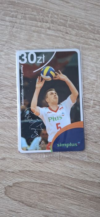 Karta kolekcjonerska simplus Paweł Zagumny