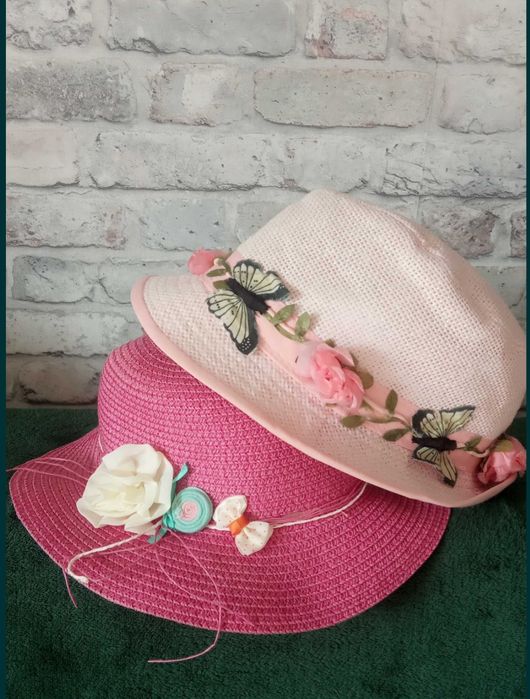 2 piękne kapelusze do modnisi od 5-10lat raz założone jak nowe