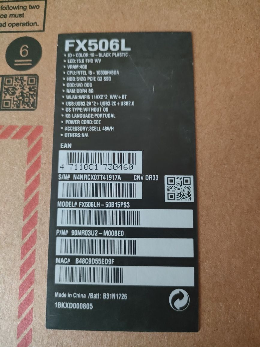 ASUS TUF Gaming F15