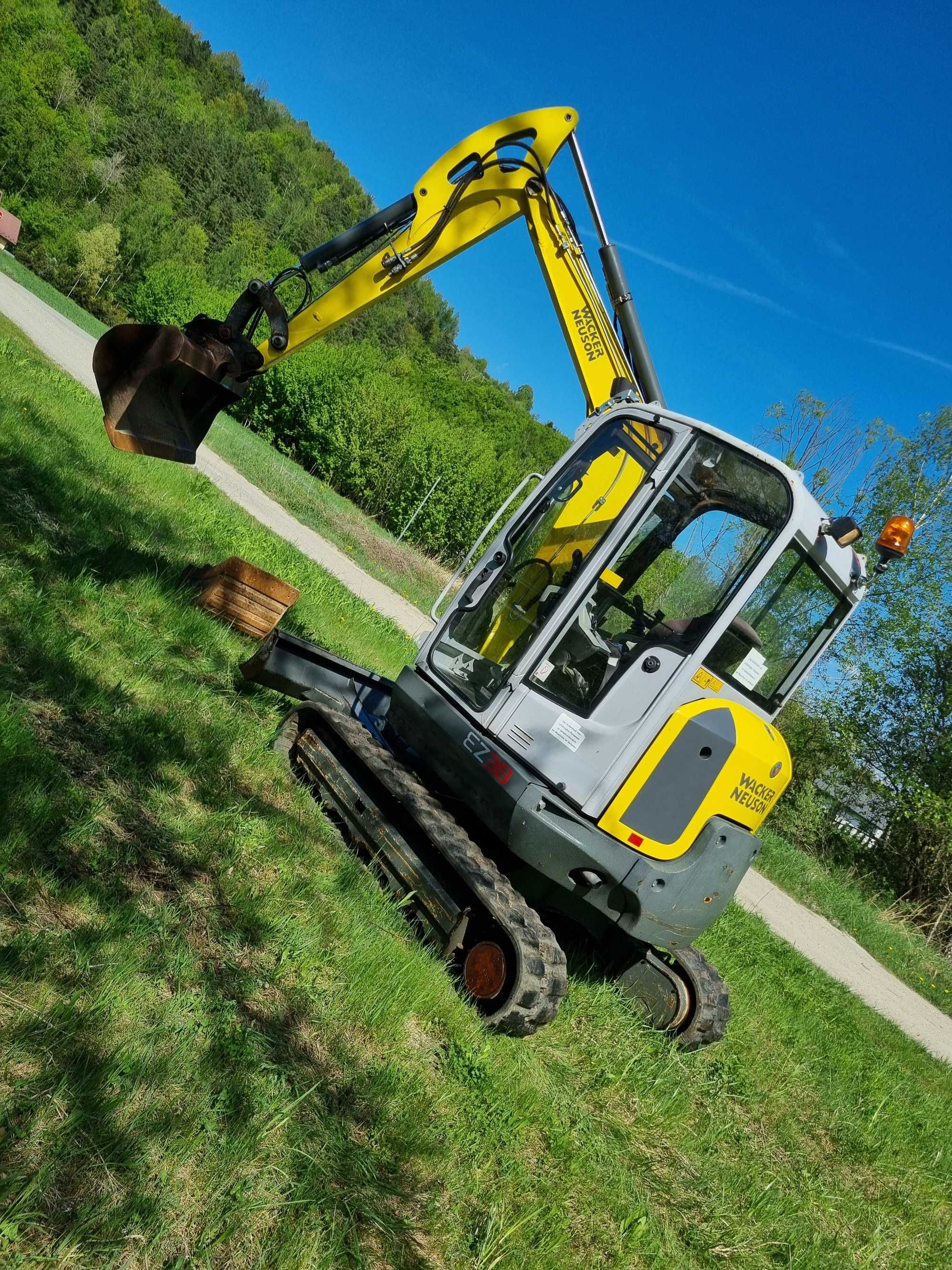 WACKER NEUSON EZ38 Minikoparka 4tony 2015r 2399h z Norwegii JAK NOWA