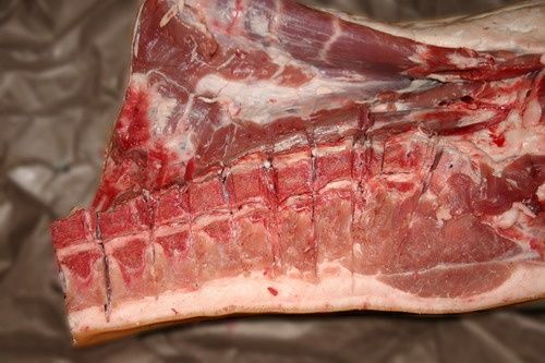 Мясо свинины на 4 части