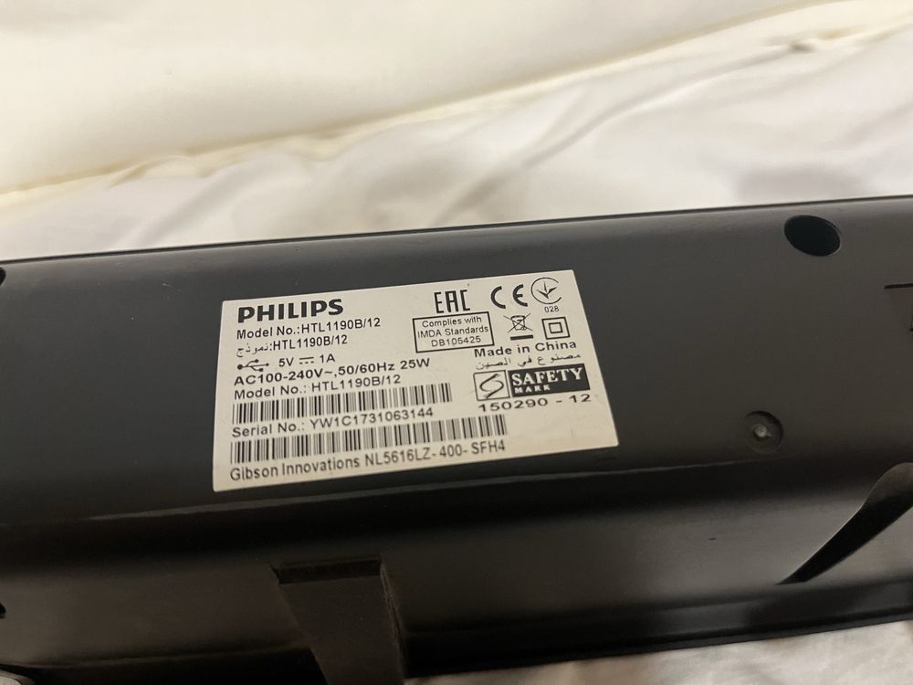 Soundbar Philips HTL1190B.