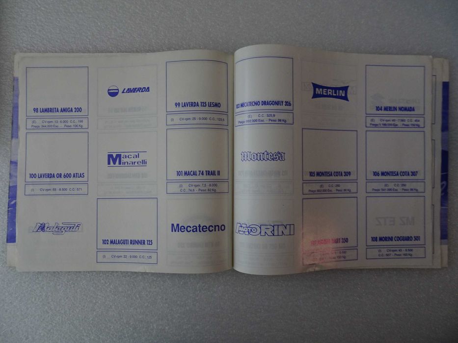 Caderneta de cromos vazia Motociclismo