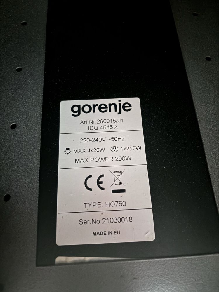 Okap kuchenny sufitowy wyspowy Gorenje IDQ 4545 X Inox