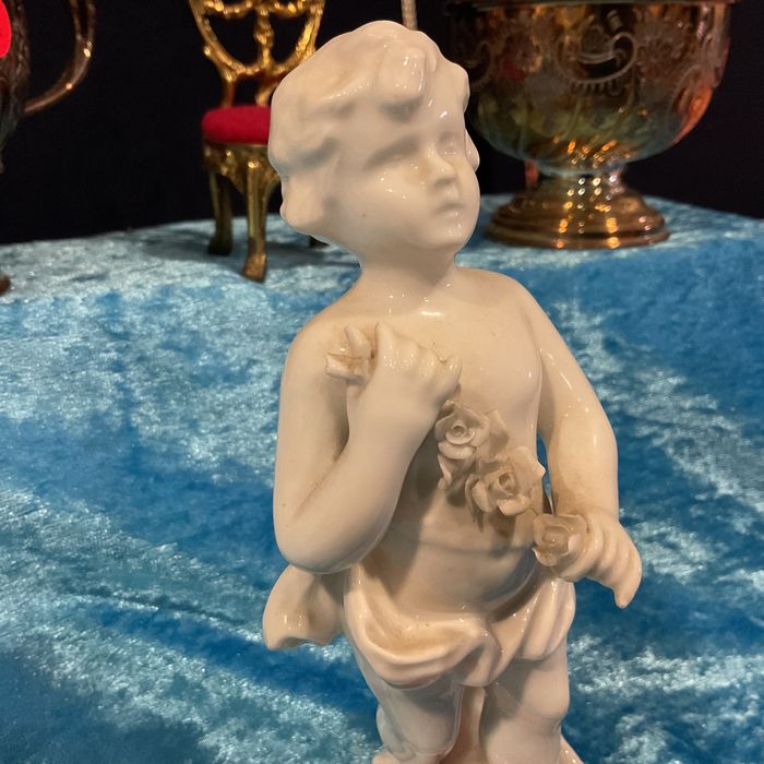 Vista alegre 1 estação porcelana pintura manual 17 cm