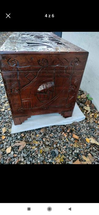 Skrzynia drewniana bogado zdobiona Super stan!