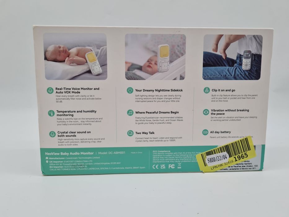 Cyfrowa niania elektroniczna audio z czujnikami alarmy Dr.Care