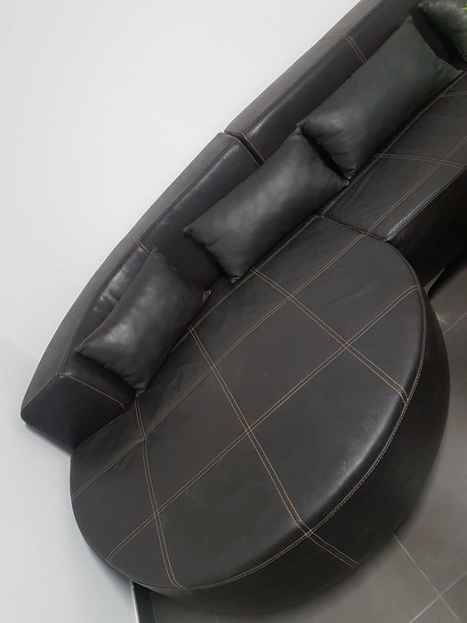 Sofá pele italiana chairslong