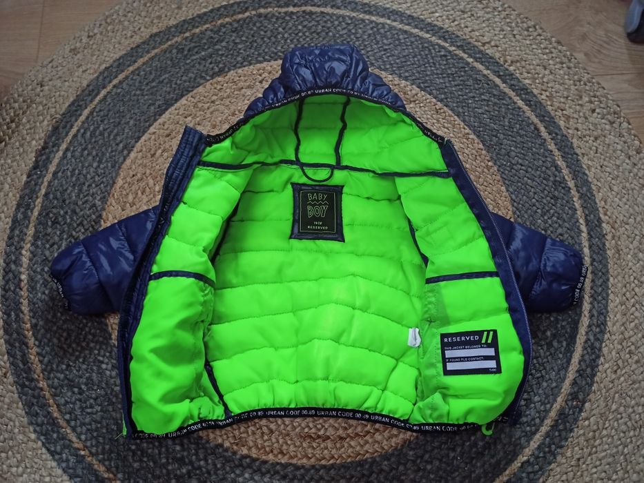 Kurtka granatowa Reserved lekka pikowana na jesień wiosnę r. 74