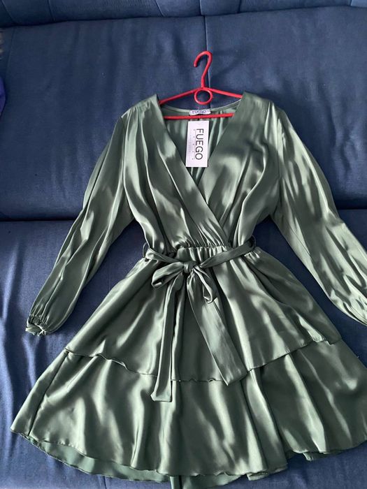 Коктейльна сукня кольору хакі нова