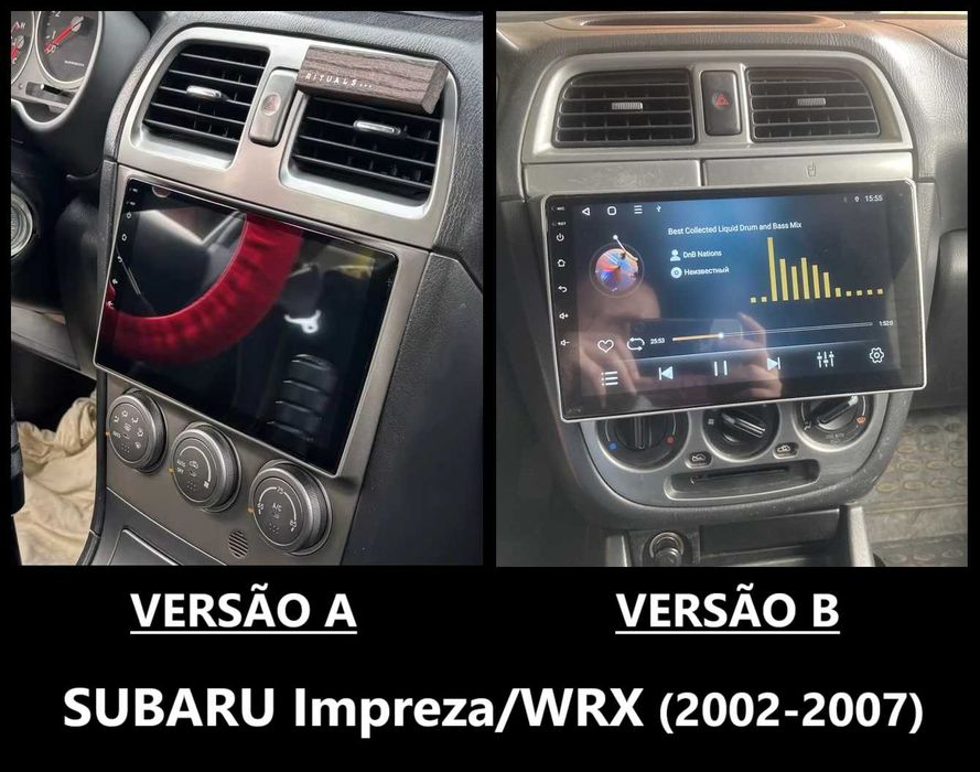Rádio 2DIN 9" • SUBARU • Impreza • WRX • Forester • Outback • Android