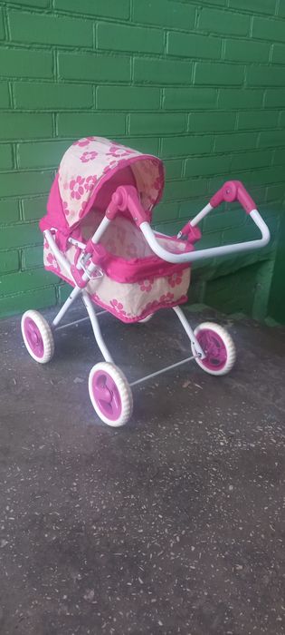 Каляска  для  куклы.   Вишнёвое.