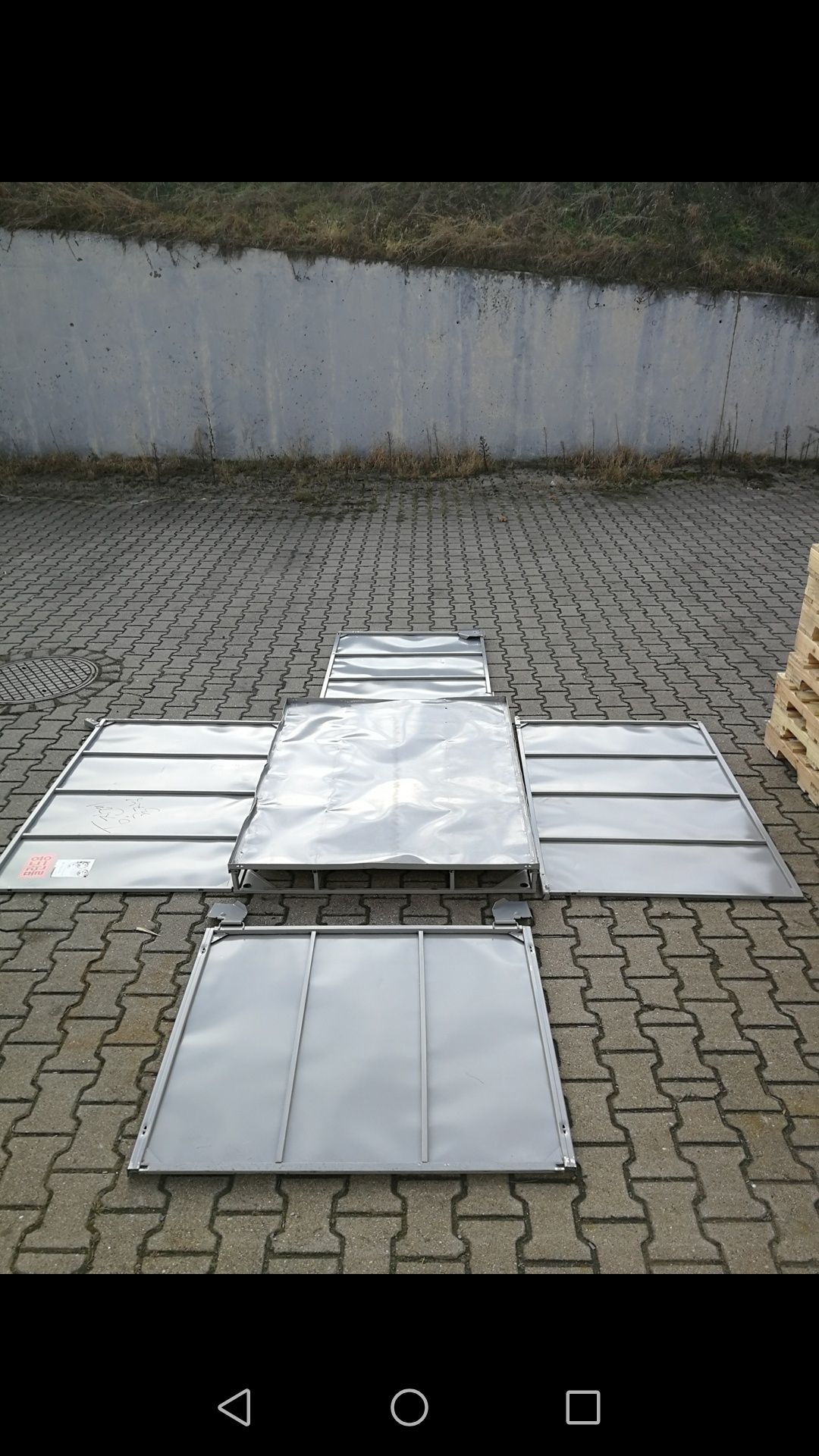 Skrzynie, pojemniki,na zboże  skrzyniopalety metalowe