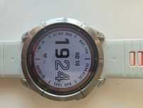 Garmin Fenix 7X Pro Sapphire Solar Tytan z paskiem Fog Gray/Ember Oran