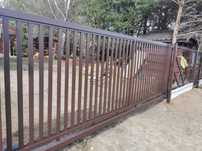 Brama przesuwna Palisada Pionowa 150x400 OCYNK+RAL OGRODZENIA Producen