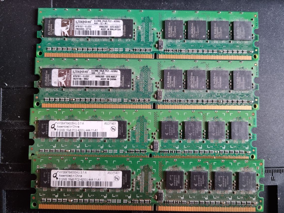 Pamięć ram ddr2 pc2  512MB 4200u 533MHz