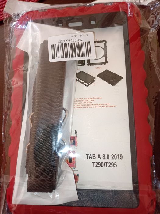 Pokrowiec silikonowy TAB 8 czerwony
