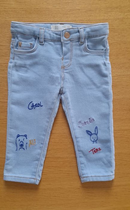 Spodnie jeansy dżinsy Zara Baby rozm 74