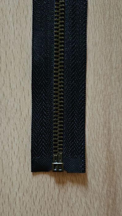 Nowy zamek metalowy czarny 50 cm