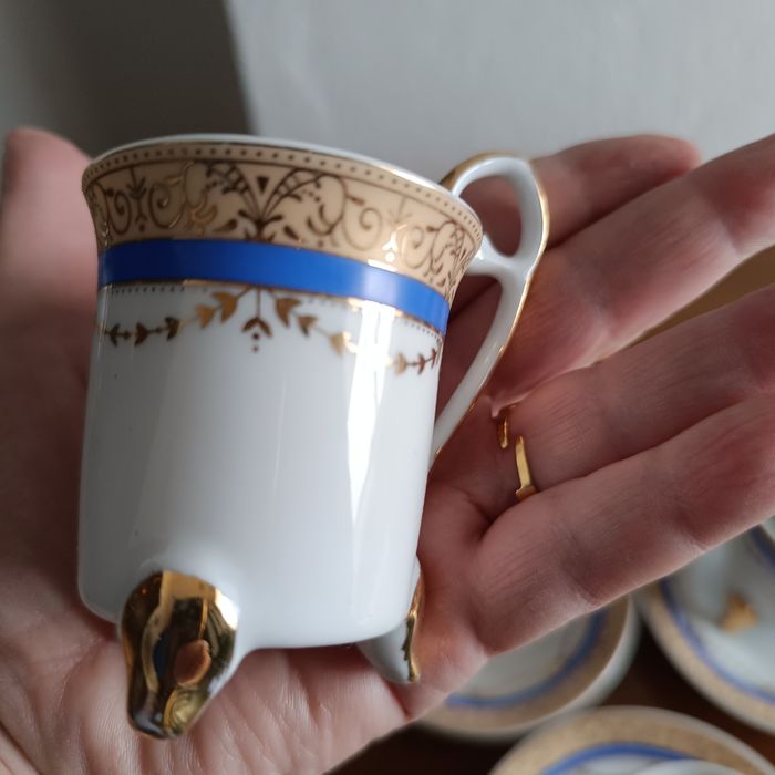 Conjunto de 3 xicaras e pires Venezia Gold Collection
Conjunto