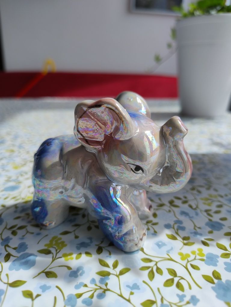 Figurka porcelanowa słoń słonik