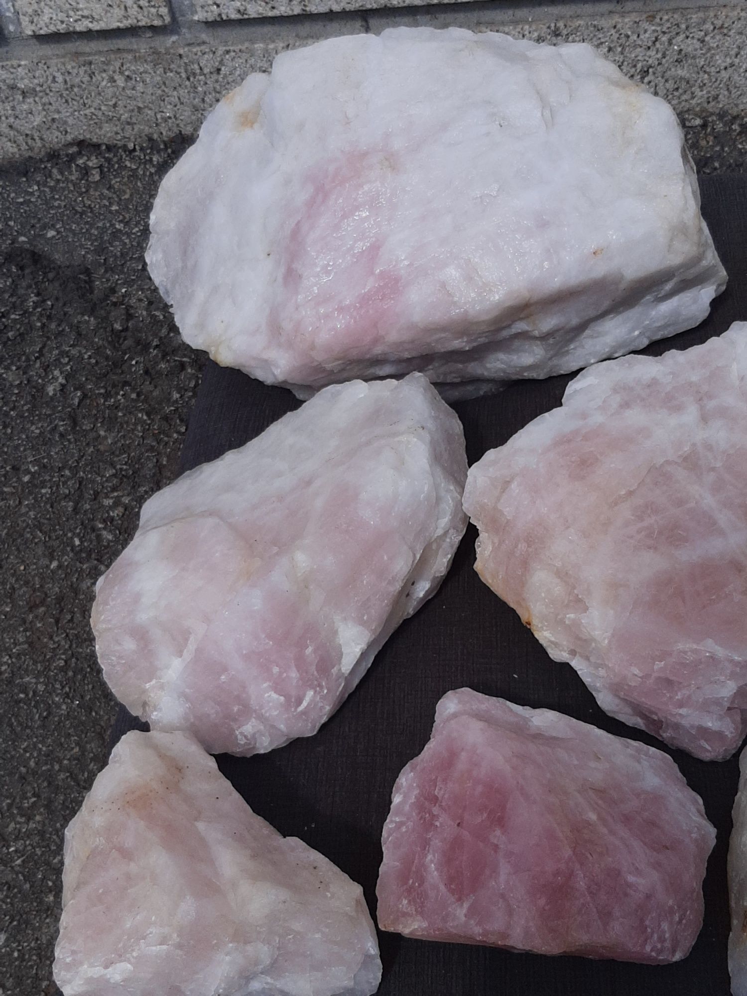 Lote de  Pedras de Quartzo rosa