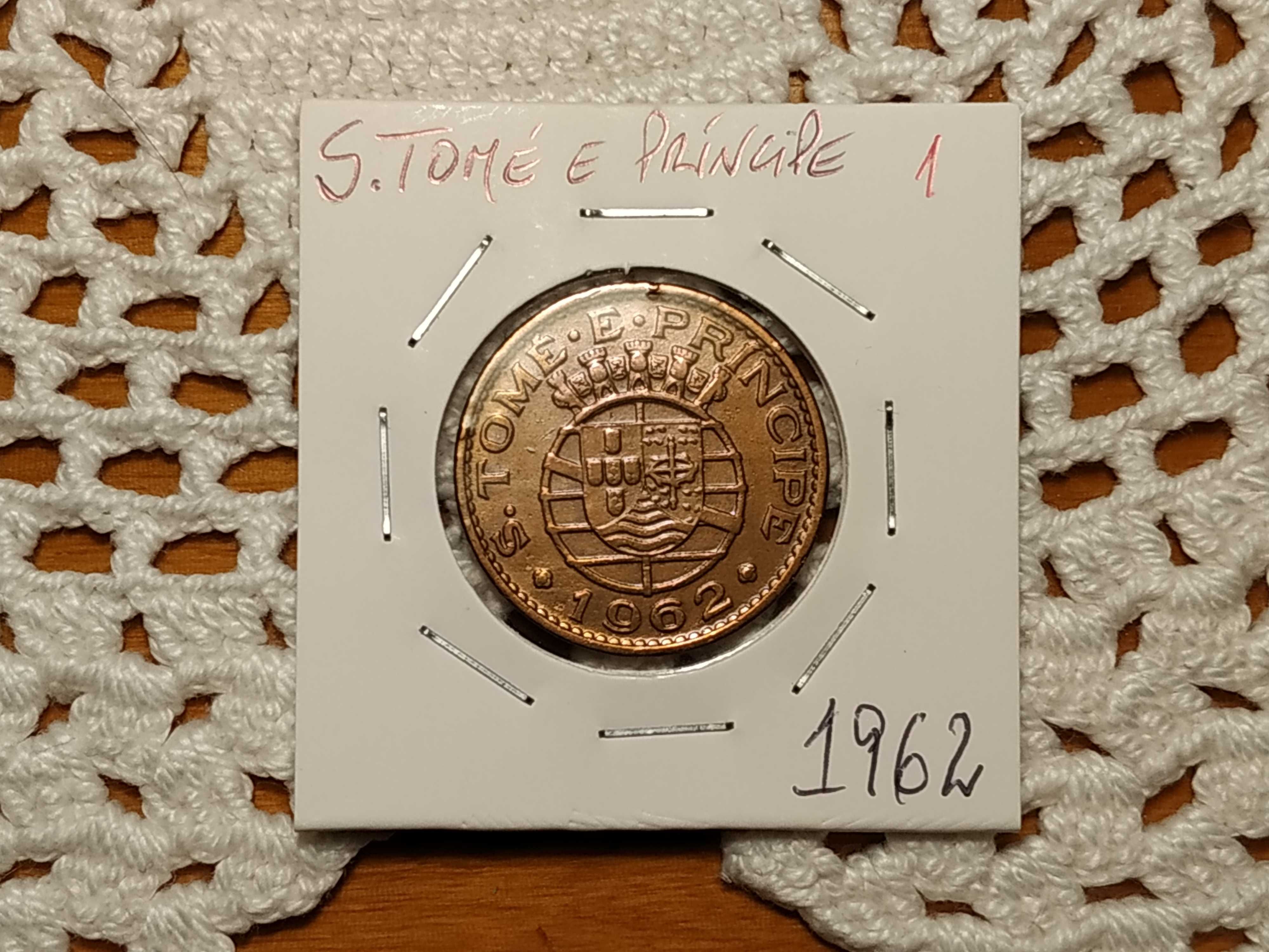São Tomé e Príncipe - moeda de 1 escudo de 1962 (1)