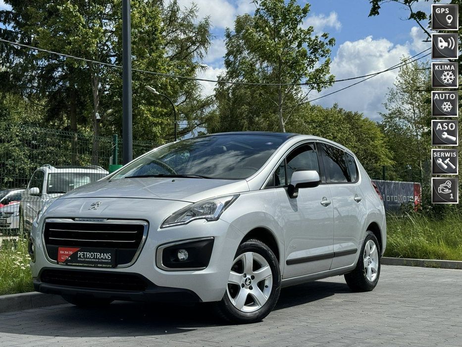 Peugeot 3008 2.0 / 150KM LED Nawigacja Panorama Tempomat Czujniki Parkowania