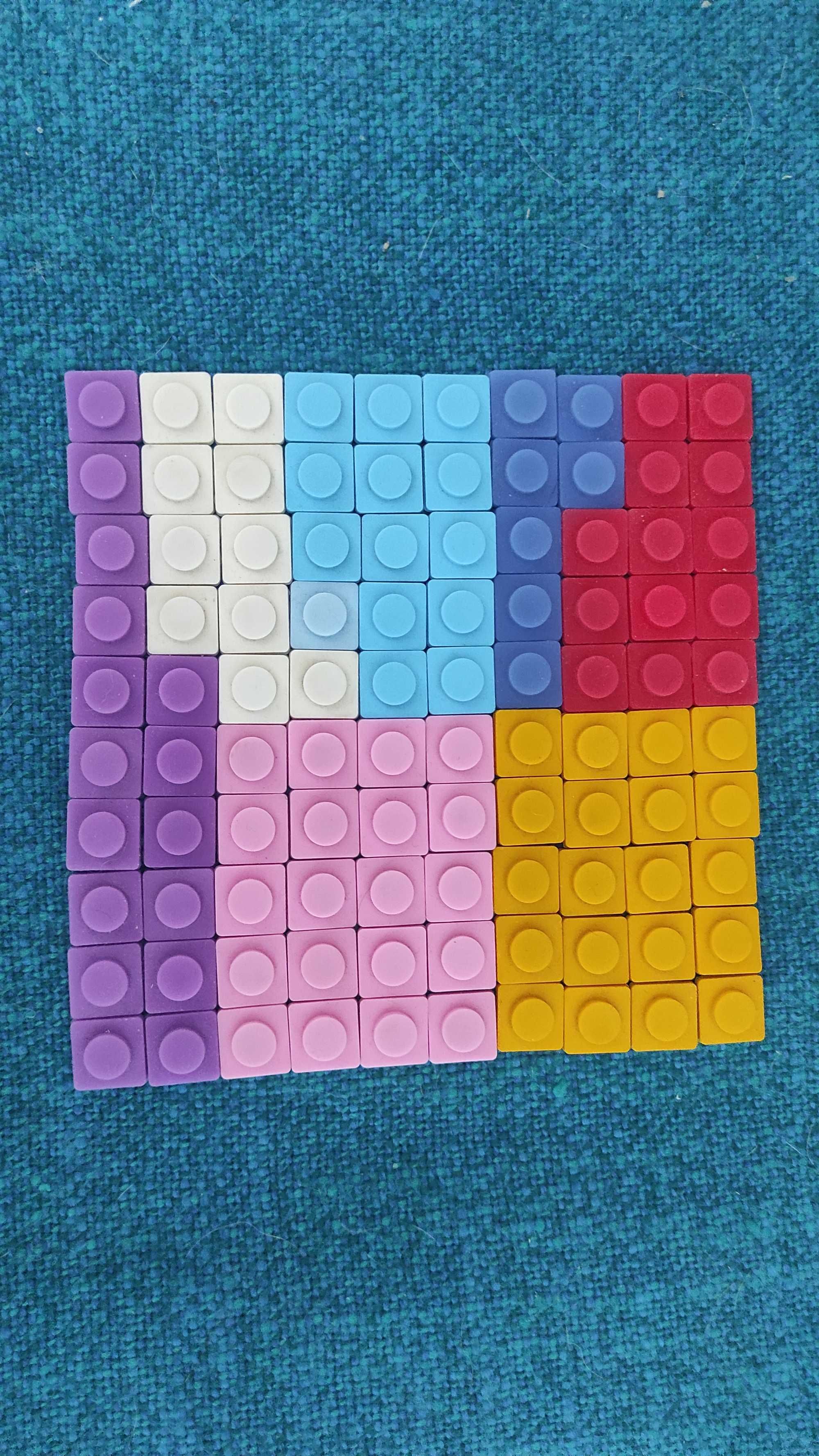 Набір різнокольорових пікселів 100 штук Upixel