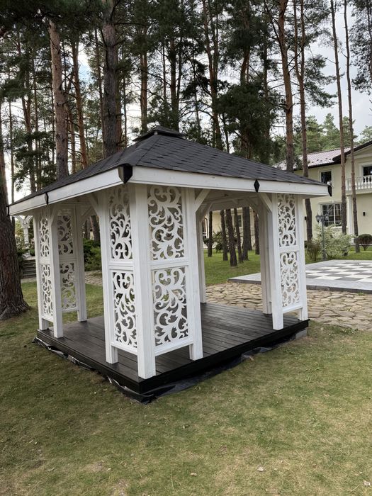 Altana Ogrodowa 3x3 Wiata Altanka Zadaszenie Biała