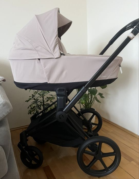 Wózek cybex priam 4.0 gondola cozy beige plus rama black matt