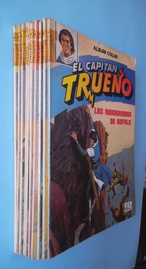 El Capitán Trueno Nº 1 a 10, Editorial Bruguera, assinado Vitor MORA.