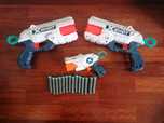 Conjunto de 4 pistolas X shot nerf