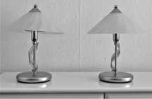 Lampki nocne biurkowe 2 sztuki + lampa wisząca włoskie VEN-LUX