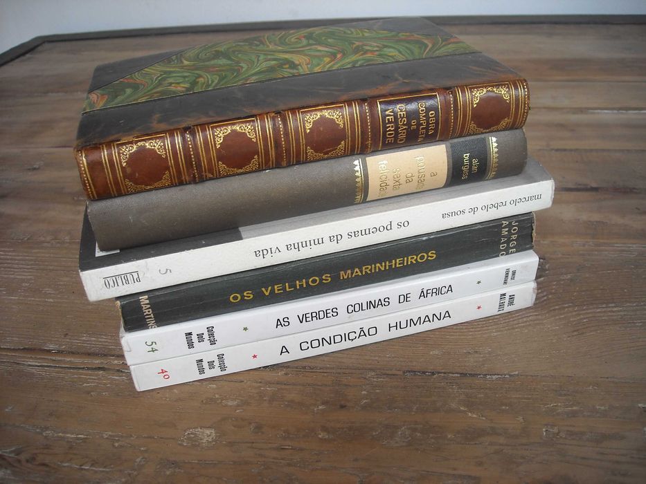 Livros Cesario Verde, Burgess, Amado, Rebelo Sousa, Malraux, Hemingway