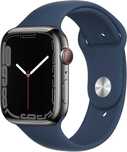 Apple Watch Series 7 45mm Steel (Graphite) GPS + LTE Blue S. Band