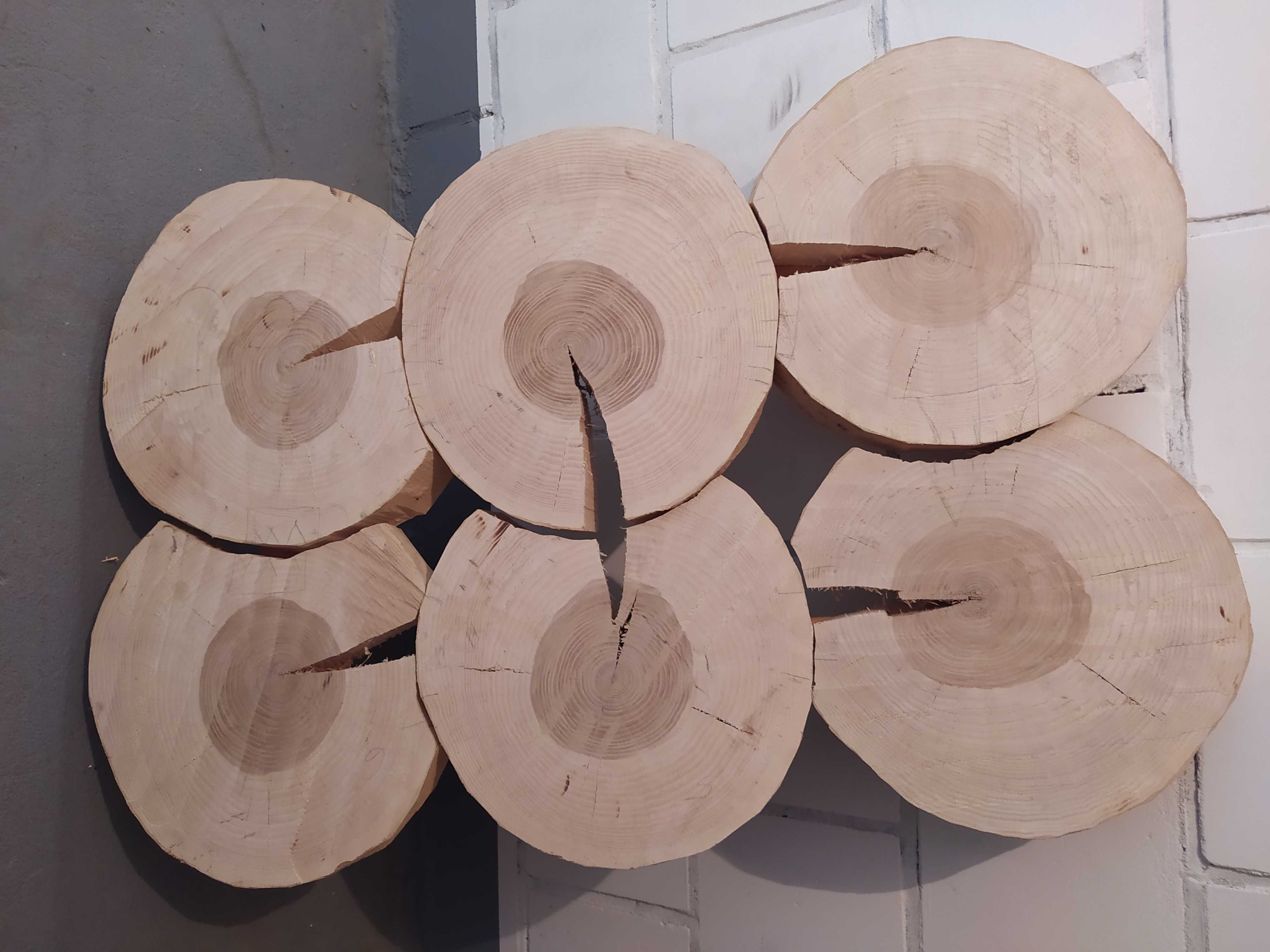 Plastry drewna na stolik kawowy Jesion (DIY, loft, żywica)