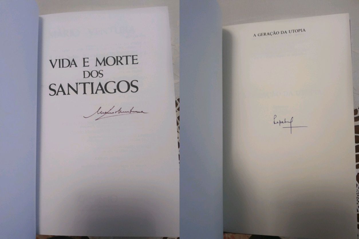 10 livros autografados, RARO - Saramago, Mia Couto, Pepetela, etc