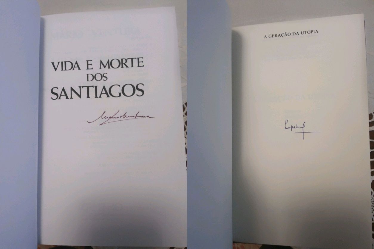 10 livros autografados, RARO - Saramago, Mia Couto, Pepetela, etc