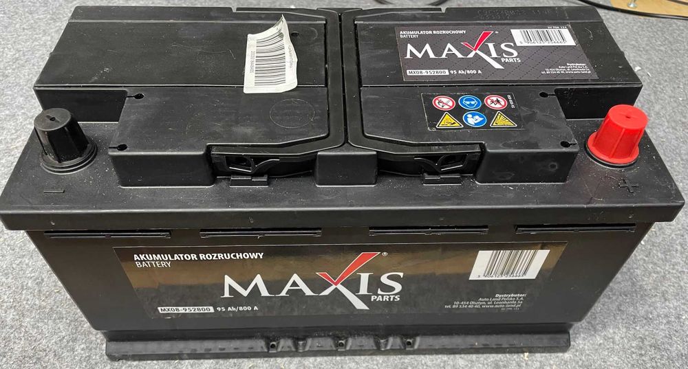 Nowy akumulator samochodowy 12V MAXIS 95 Ah/800 A