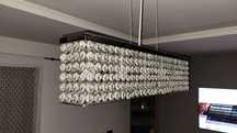 Duża lampa glamour kryształy