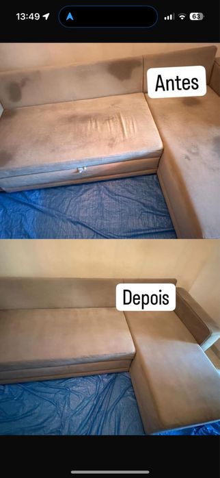 Higienizaçao lavagem a seco sofas colchoes cadeiras avpartir de 25,00
